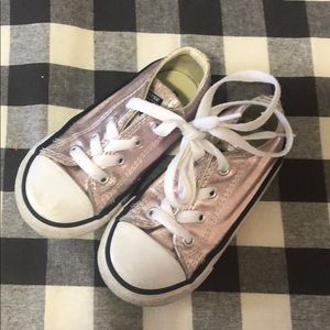 Rose gold converse